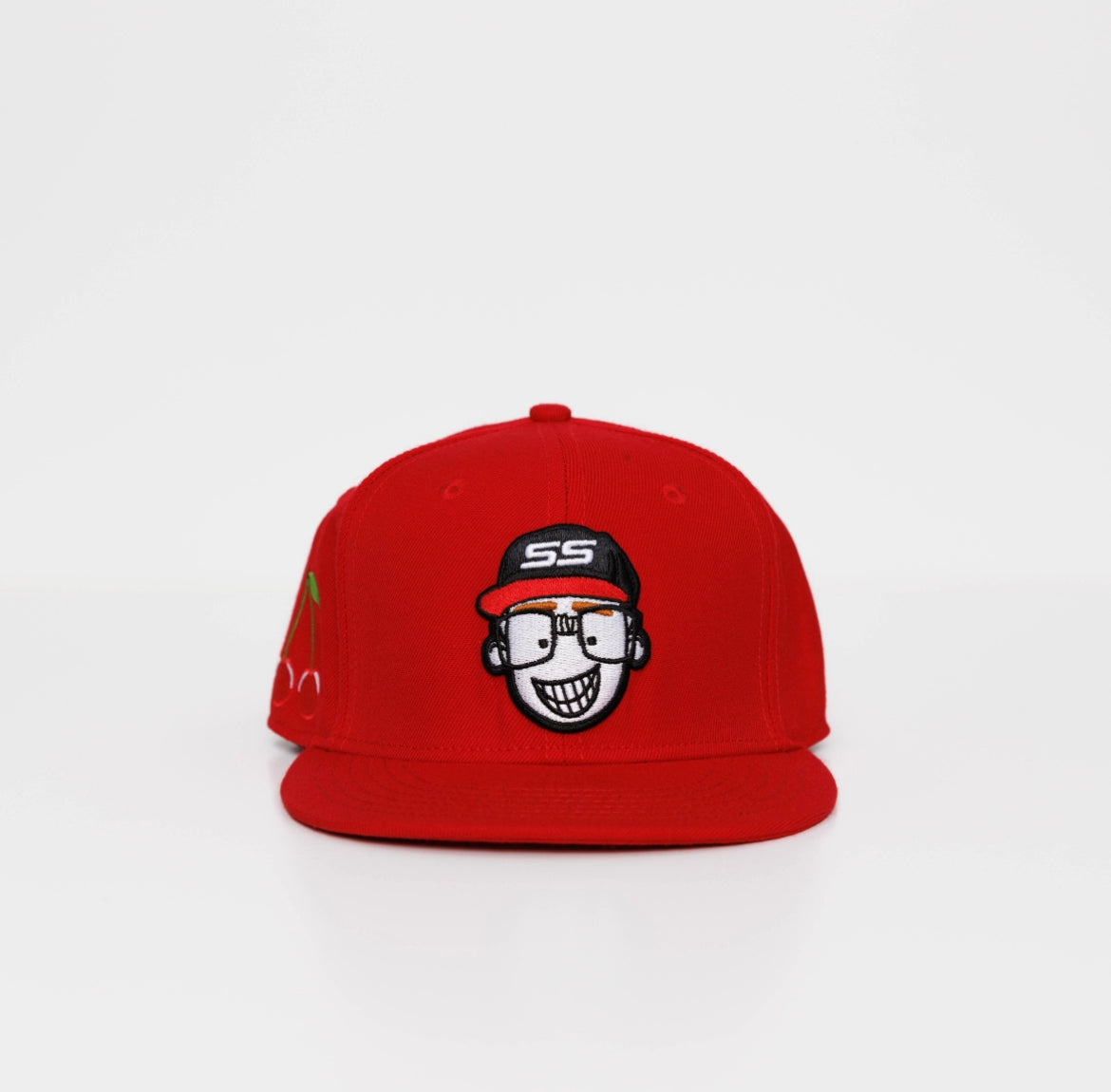 Red Logo Fitted Hat