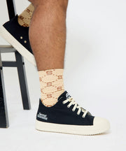 Secret Scientist All Over Print Socks - Brown/Tan