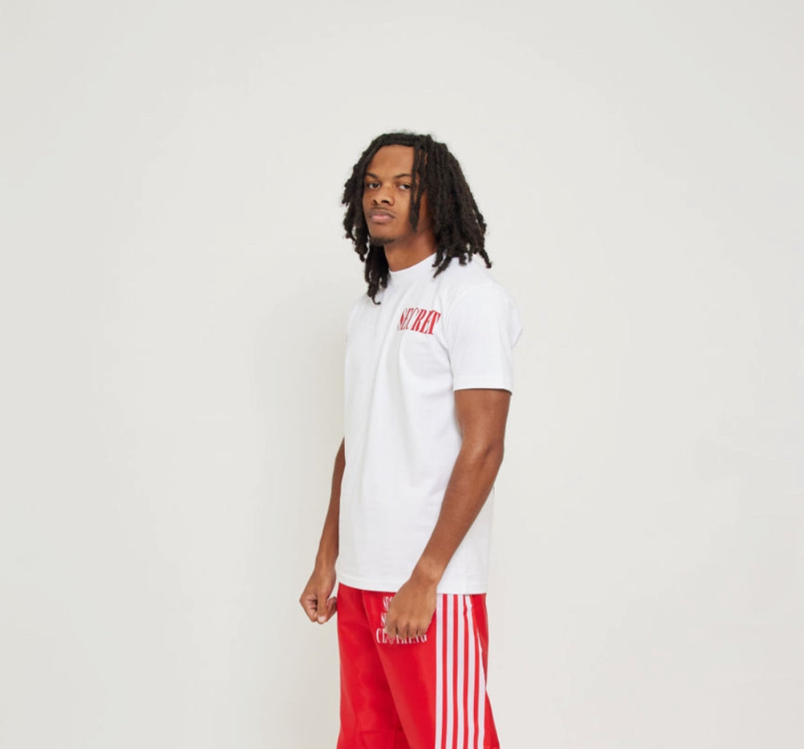 Red Striped Windbreaker Pants