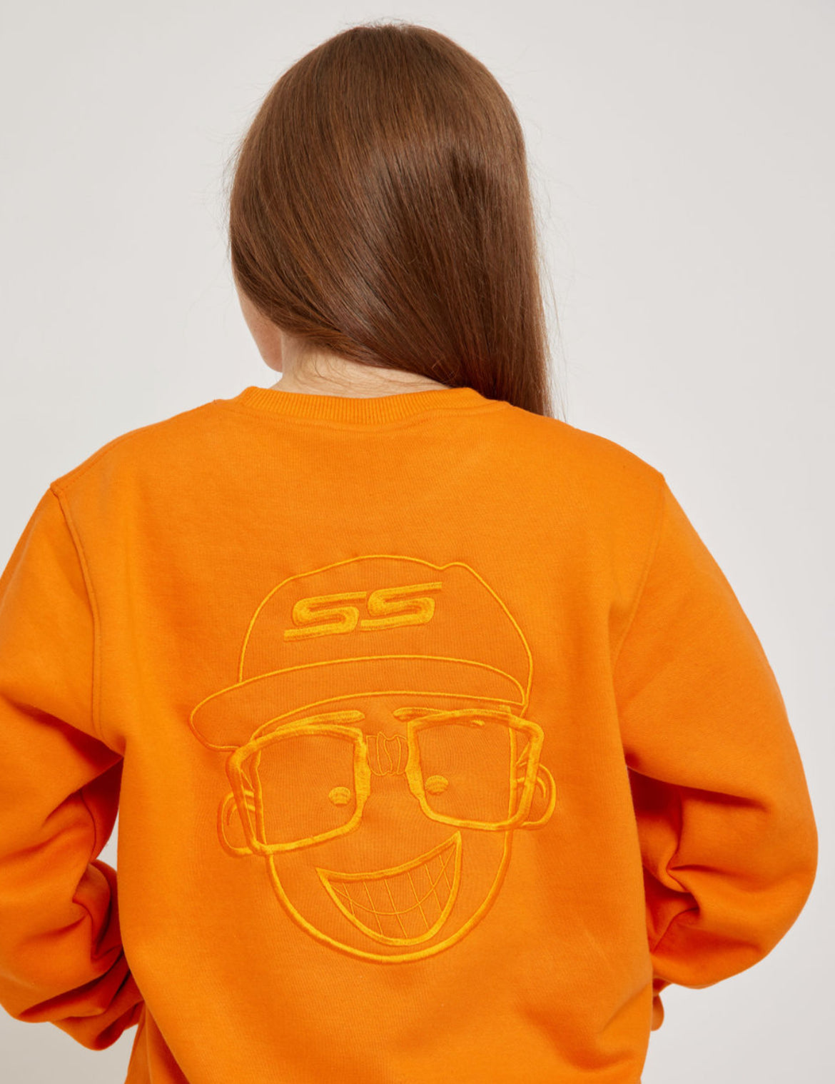 Orange On Orange Logo Crew