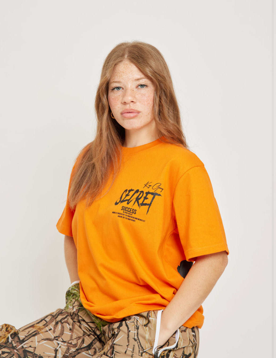 Keep Going Secret Tee - Orange