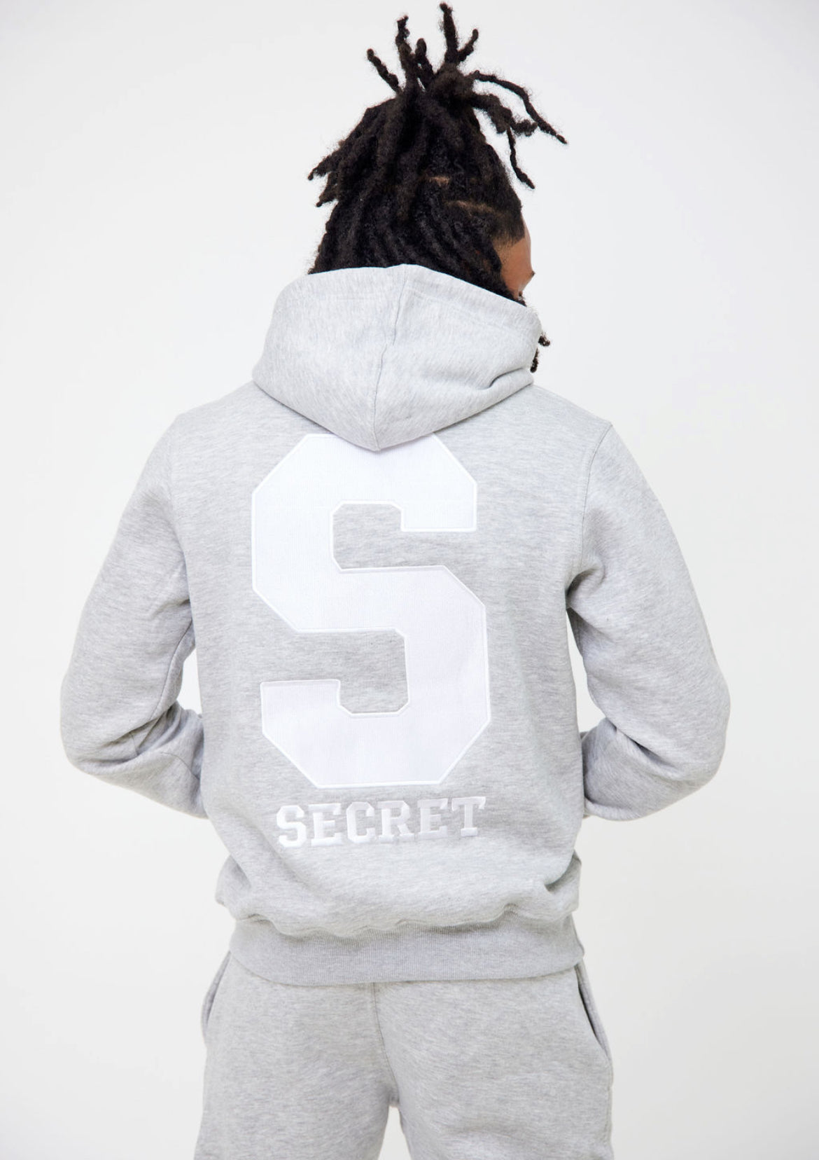 “Big S” Sweatsuit - Grey/white