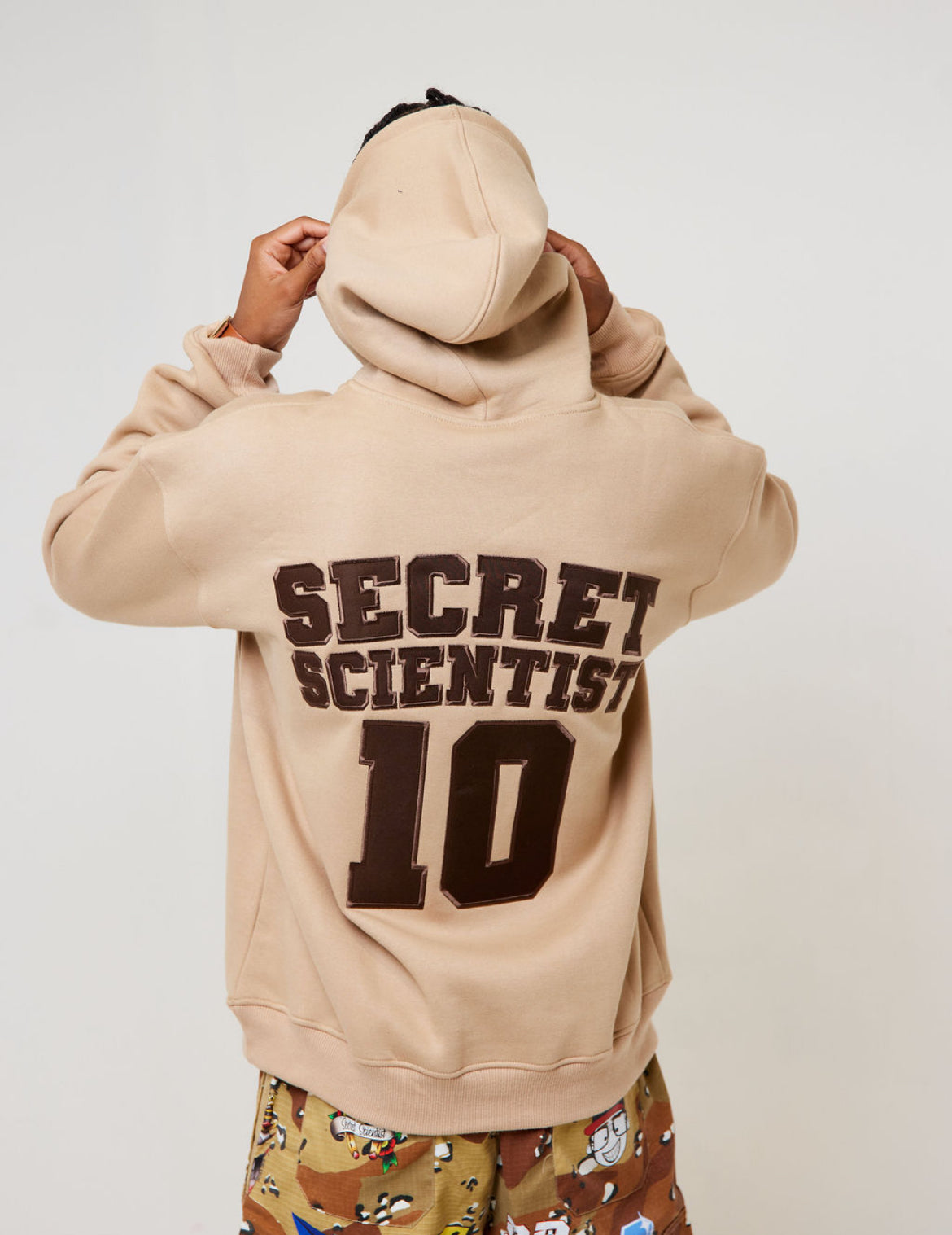 Tan Double S Hoodie