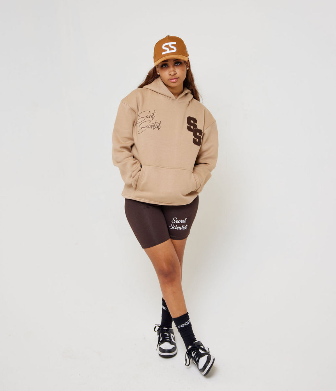 Tan Double S Hoodie