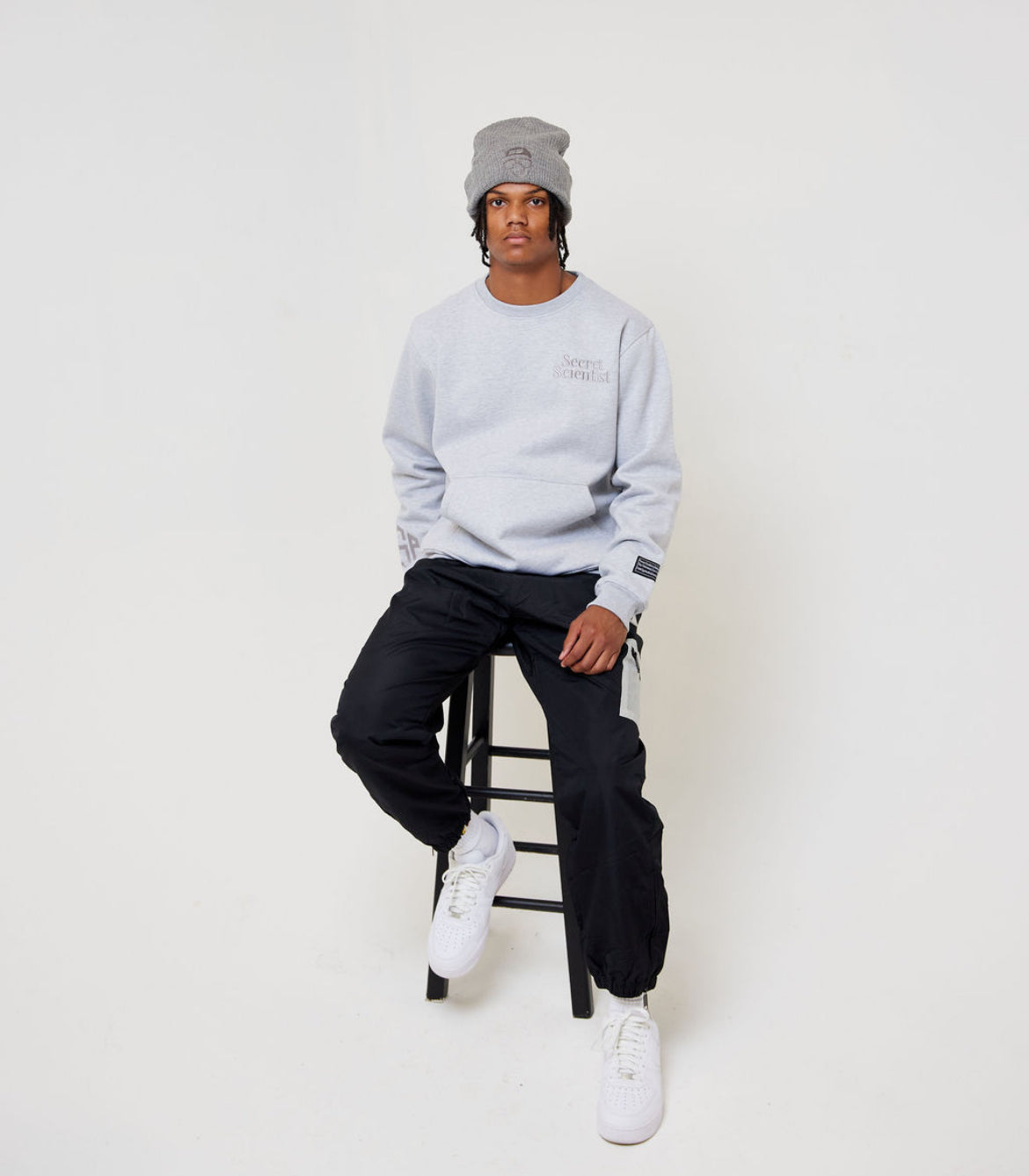 Black Cargo Windbreaker Pants