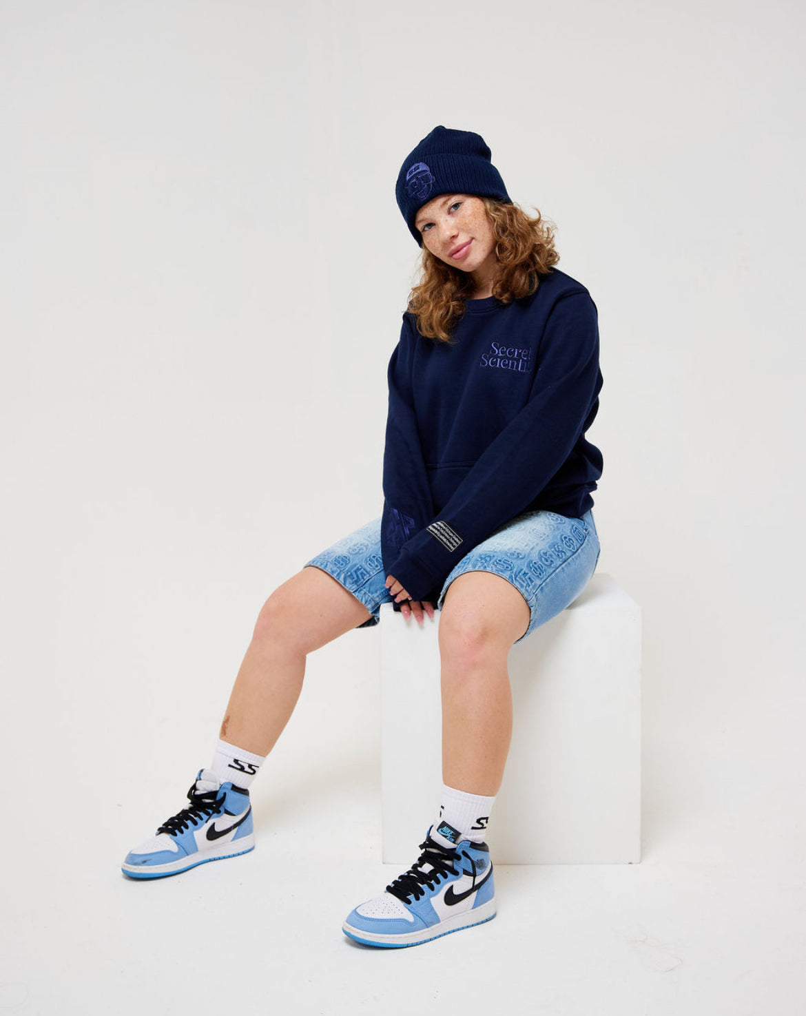SS Logo Crew - Navy