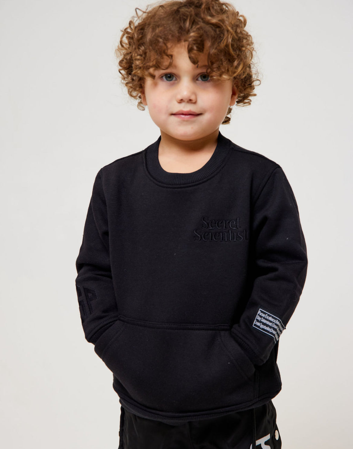 Black Logo Crew - Kids